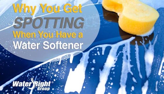 Why you get spotting when you have a water softener. . . .